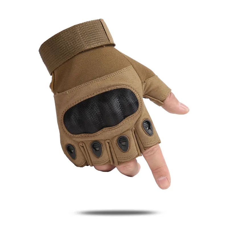 Carbon Fiber Hard Shell Tactical Gloves Touch Screen Anti-Cutting Fitness Combat Army Military Gloves Riding Motorcycle Gloves