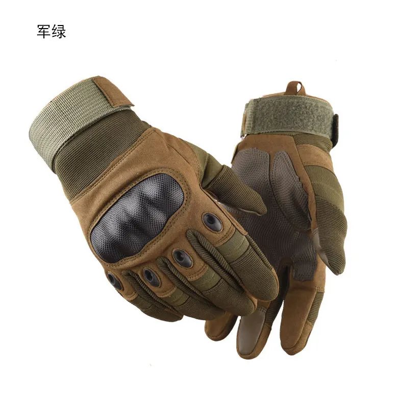 Carbon Fiber Hard Shell Tactical Gloves Touch Screen Anti-Cutting Fitness Combat Army Military Gloves Riding Motorcycle Gloves