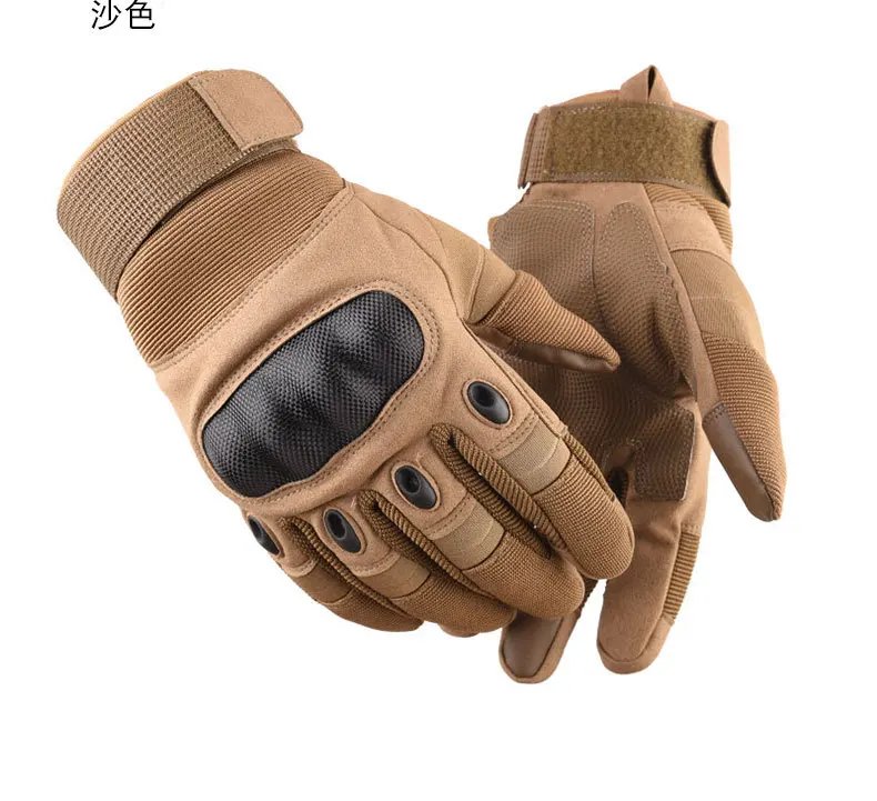 Carbon Fiber Hard Shell Tactical Gloves Touch Screen Anti-Cutting Fitness Combat Army Military Gloves Riding Motorcycle Gloves