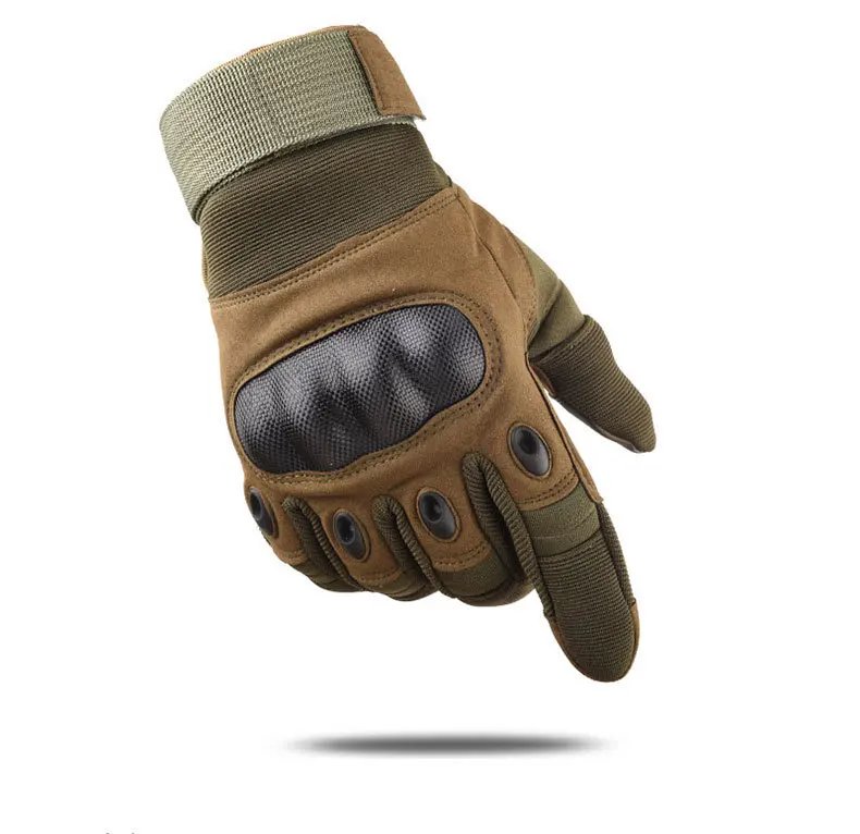 Carbon Fiber Hard Shell Tactical Gloves Touch Screen Anti-Cutting Fitness Combat Army Military Gloves Riding Motorcycle Gloves