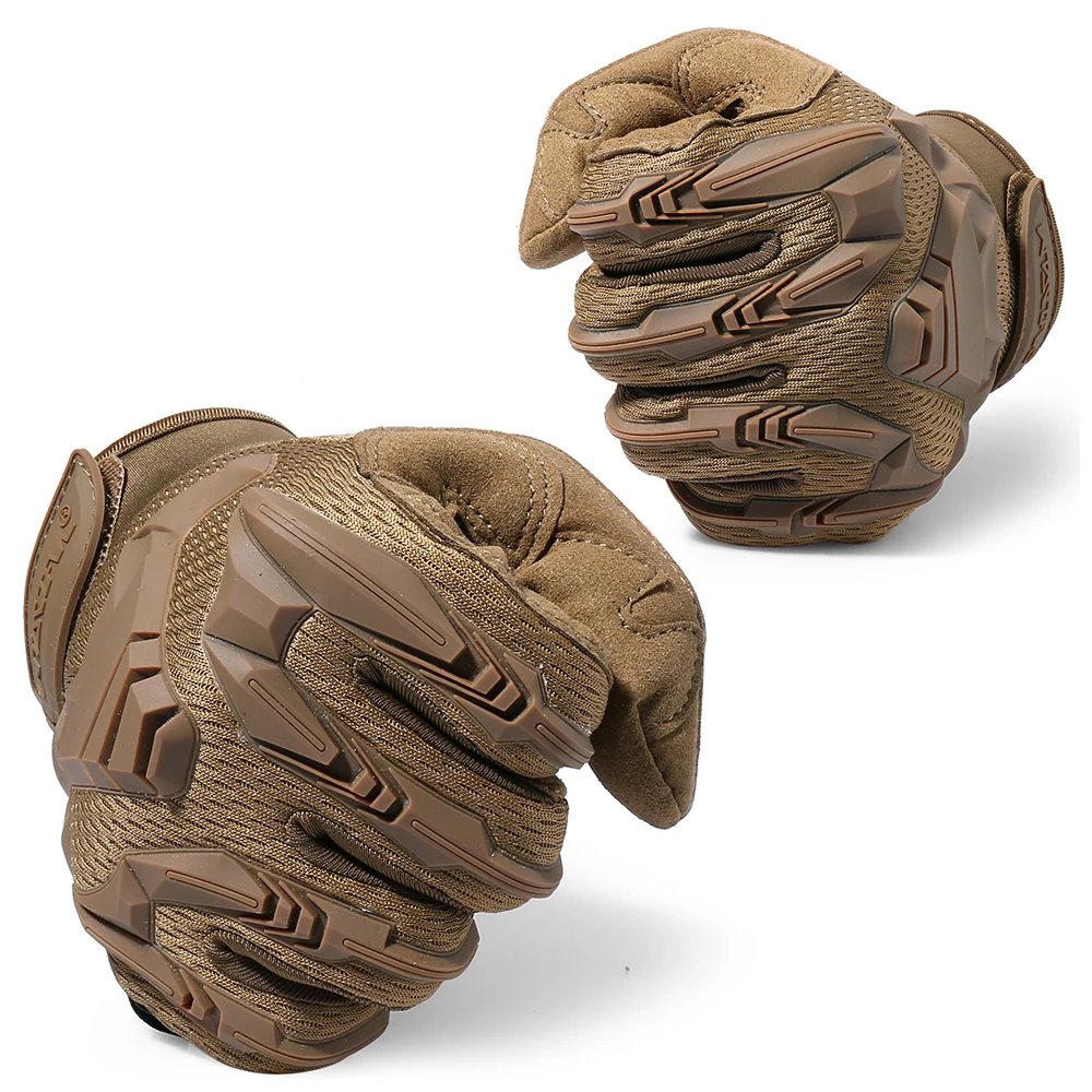 Tactical Gloves Touch Sceen Paintball Shooting Airsoft Combat Bicycle Rubber Protective Anti-Skid Full Finger Glove Men Women