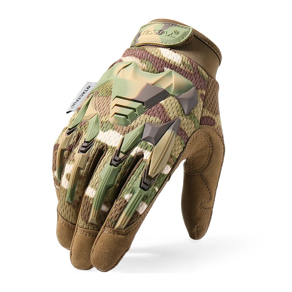 Tactical Gloves Touch Sceen Paintball Shooting Airsoft Combat Bicycle Rubber Protective Anti-Skid Full Finger Glove Men Women