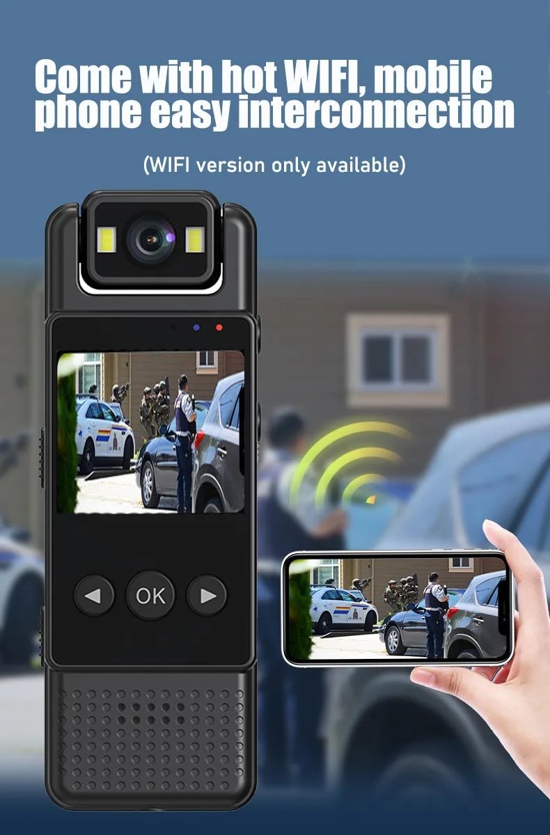 Wifi Mini Camera 1080P Portable Digital Video Recorder Worn Police Small Body Cam Night Vision DV Miniature Camcorde Wifi Mini Camera 1080P Portable Digital Video Recorder Worn Police Small Body Cam Night Vision DV Miniature Camcorde