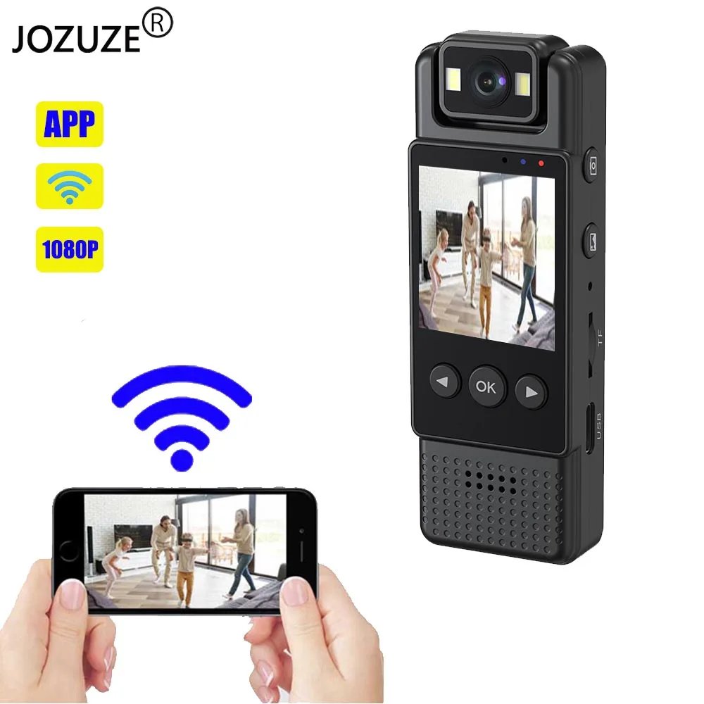 Wifi Mini Camera 1080P Portable Digital Video Recorder Worn Police Small Body Cam Night Vision DV Miniature Camcorde Wifi Mini Camera 1080P Portable Digital Video Recorder Worn Police Small Body Cam Night Vision DV Miniature Camcorde